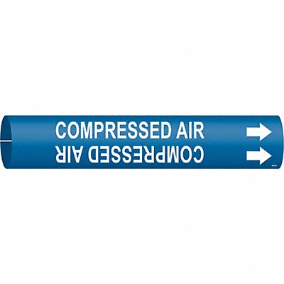 BRADY 4034A Pipe Marker Compressed Air 13/16in H 4/5in W