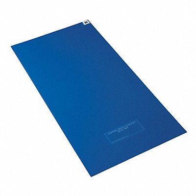 CONDOR 6GRA4 D3952 Tacky Mat Blue 24 x 45 In PK4