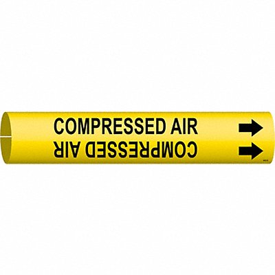 BRADY 4032B Pipe Marker Compressed Air 7/8in H 7/8in W