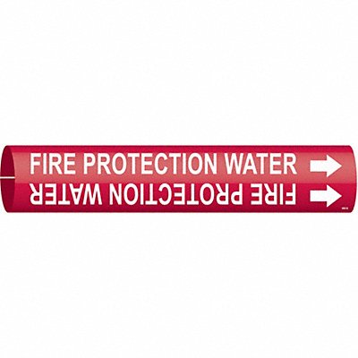 BRADY 4060B Pipe Markr Fire Protection Water 7/8in H