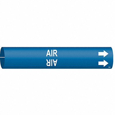 BRADY 4002B Pipe Marker Air 7/8 in H 7/8 in W