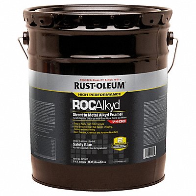 RUST-OLEUM 925300 H7154 7400 Alkyd Enamel Safety Blue 5 gal.