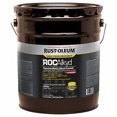 RUST-OLEUM 2766300 H7154 7400 Alkyd Enamel High Gloss White 5 gal