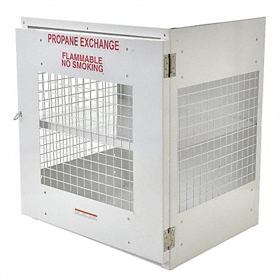 VESTIL CYLEX12E Gas Cylinder Cabinet 40inW Capacity 12