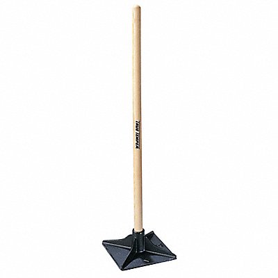 TRUE TEMPER 11334GR Dirt Tamper 8x8 In Blade Handle 42 In