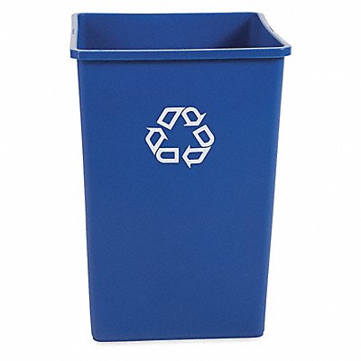 RUBBERMAID COMMERCIAL PRODUCTS FG395873BLUE Recycling Container Blue 35 gal.