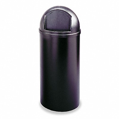 RUBBERMAID COMMERCIAL PRODUCTS FG816088BLA Garbage Can Round 15 gal Black