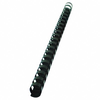 SIRCLE 70014B Binding Spines Comb 1/4in Black PK100