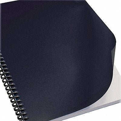 SIRCLE 1330549A Binding Covers Leatherette Black PK100