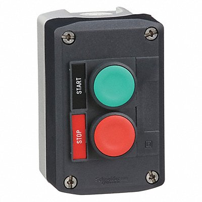 SCHNEIDER ELECTRIC XALD211H29H7 Control Station Feed-Thru 2 Buttons Grn/Rd