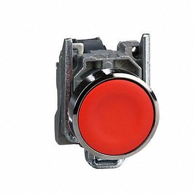 SCHNEIDER ELECTRIC XB4BA42 H7076 Flush Push Button Operator Non Illuminated Red 1NC