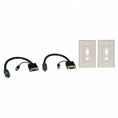 TRIPP LITE EZAVGAAF2 SVGA/3.5mm Connector Kit SVGA Wall Plate