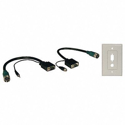 TRIPP LITE EZAVGAAX2 SVGA/3.5mm Connector Kit SVGA Wall Plate