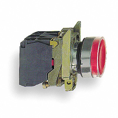 SCHNEIDER ELECTRIC XB4BW34B5 H6941 Illuminated Push Button FullVolt Red 1NO/1NC