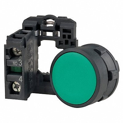 SCHNEIDER ELECTRIC XB5AA31 H7077 Flush Push Button Operator Non Illuminated Grn 1NO