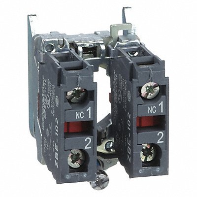 SCHNEIDER ELECTRIC ZB4BZ104 Contact Block Black 2NC 22 mm ZB4