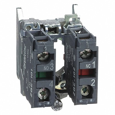 SCHNEIDER ELECTRIC ZB4BZ105 ContactBlock Black 1NO/1NC 22mm ZB4