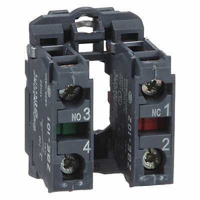 SCHNEIDER ELECTRIC ZB5AZ105 Contact Block Black 1NO/1NC 22mm ZB5