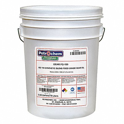 PETROCHEM FOODSAFEGEARFG150005 Gear Oil GEAR Drum 5 gal
