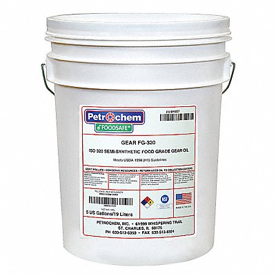 PETROCHEM FOODSAFEGEARFG320005 Gear Oil GEAR Drum 5 gal