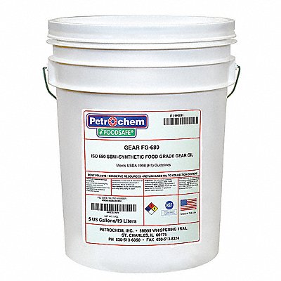 PETROCHEM FOODSAFEGEARFG680005 Gear Oil GEAR Drum 5 gal