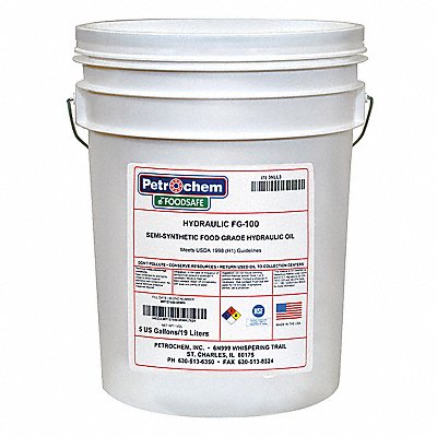 PETROCHEM FOODSAFEHYDRAULICFG100005 Food Grade SemiSyn Hydraulic Oil ISO 100
