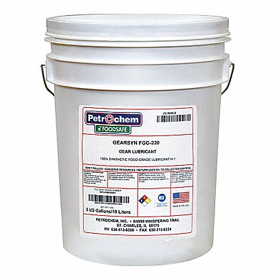 PETROCHEM GEARSYNFGG220005 Gear Oil GEARSYN Pail 5 gal