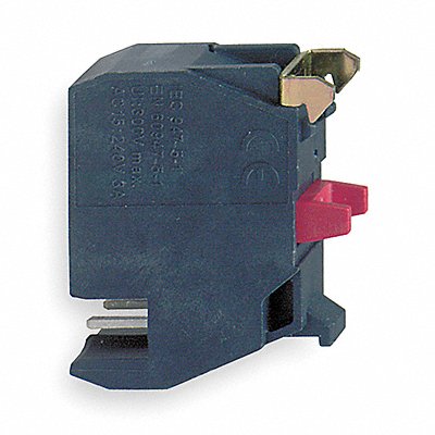 SCHNEIDER ELECTRIC ZBE1024 Contact Block Black 1NC 22mm ZB4 ZB5