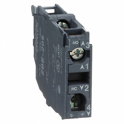 SCHNEIDER ELECTRIC ZBE205 Contact Block Black 1NO/1NC 22 mm