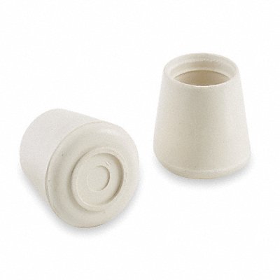 GRAINGER 6J566 Protective Leg Tips Slip On Round PK24