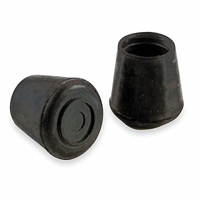 GRAINGER 6J572 Protective Leg Tips Slip On Round PK24