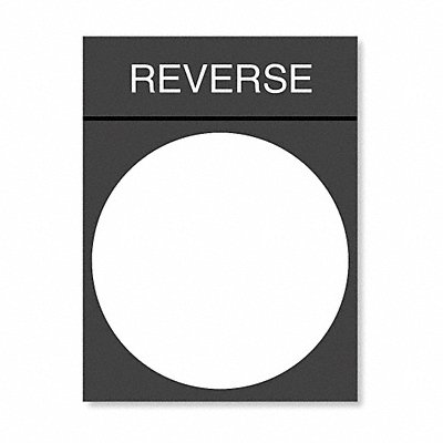 SCHNEIDER ELECTRIC ZBY2306 Legnd Plate Reverse Wht/Blk/Red Rectangle