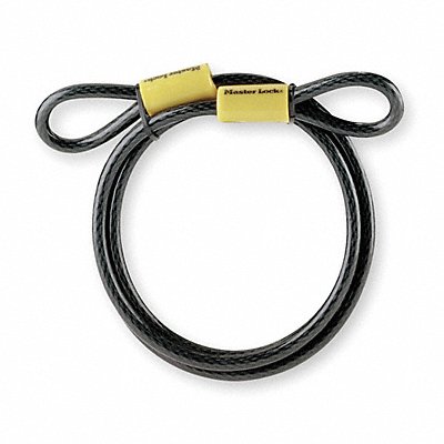 MASTER LOCK 78DPF Security Cable 72 in Steel Black