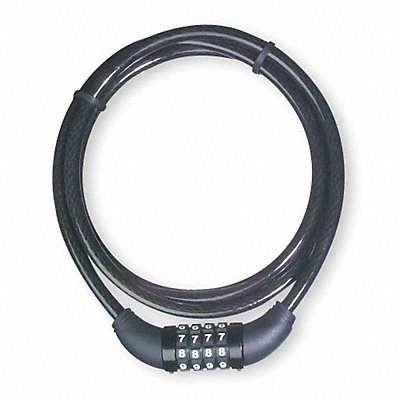 MASTER LOCK 8119DPF Cable Lock 60 in Braided Steel Black