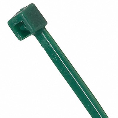 POWER FIRST 36J223 Cable Tie 7.9 in Green PK100