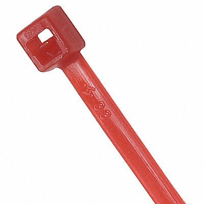 POWER FIRST 36J221 Cable Tie 7.9 in Red PK100