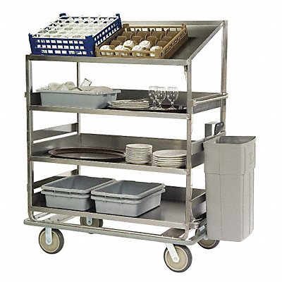 LAKESIDE B591 Dish Breakdown Cart 51 7/8 in L SS