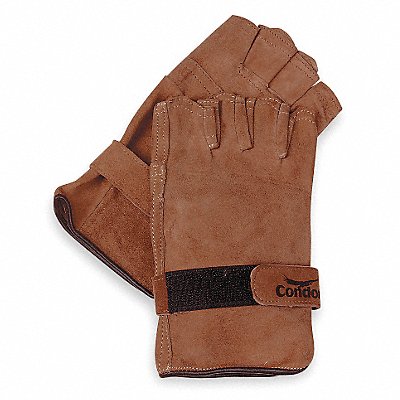 CONDOR 6JJ99 D1578 Leather Gloves Brown L PR