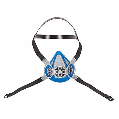 MSA 815696 Half Mask Respirator Rubber Blue