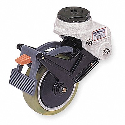 GRAINGER GDS100BSS Shock Absorbing Bolt-Hole Castor 4