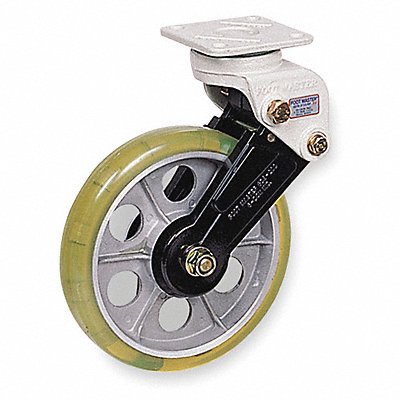 GRAINGER GDS200ARF Shock Absorbing Plate Castor Rigid