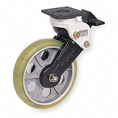 GRAINGER GDS200BSF Shock Absorbing Plate Castor Swivel