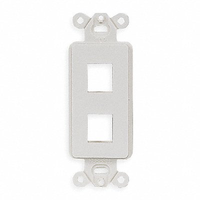 HUBBELL PREMISE WIRING NS612W Outlet Frame 2 Port 94V Rated Material