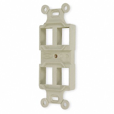 HUBBELL PREMISE WIRING Q106E Outlet Frame 4P 3.66 in H 1.46 in W
