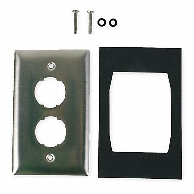 HUBBELL PREMISE WIRING HISF12 Wall Plate 2 port 1 gang