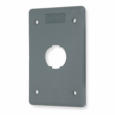 HUBBELL PREMISE WIRING HI14GY Wall Plate 1 port 1 gang