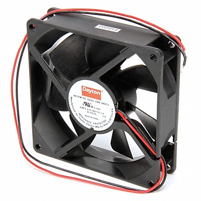 DAYTON 6KD73 Axial Fan Square 3-5/8 H 45 CFM
