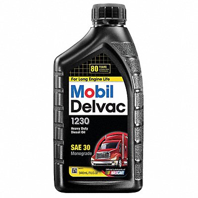 MOBIL 122989 Diesel Engine Oil 30 Conventional 1qt