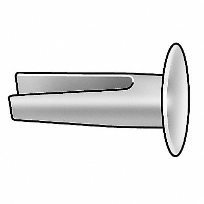 GRAINGER 6LB87 Split Rivet 3/4 L 0.140625 dia PK50