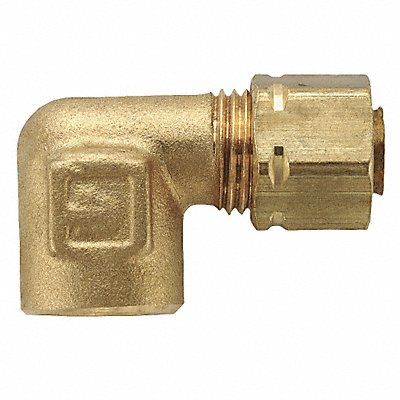 PARKER 170CA86 Elbow 90 Brass CompxF 1/2Inx3/8In PK10